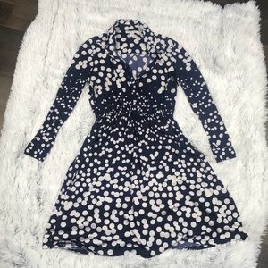 Coldwater Creek Navy Shirt Dress